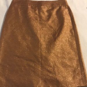 J crew metallic skirt